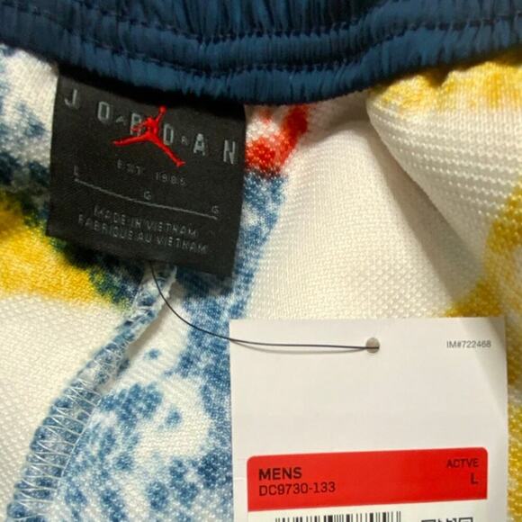 Jordan Fleece Pant Mens Size L Geometric Standard Fit Jumpman Comfy Cozy Pull On - Picture 10 of 16